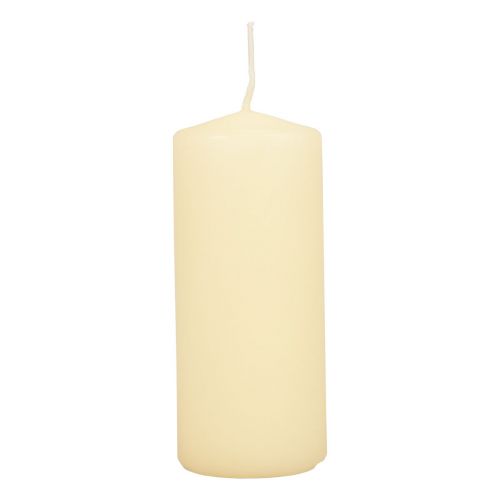 Floristik24 Pillar candles cream Advent candles candles 120/50mm 24 pcs