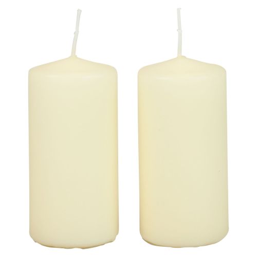 Pillar candles H100 Ø50cm cream candles 12pcs