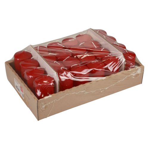 Product Pillar candles red Advent candles old red 100/50mm 24 pcs
