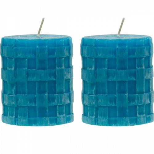 Turquoise candles shop