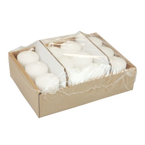 Floristik24 Pillar Candles White Candles H70mm Ø50mm 12 pcs