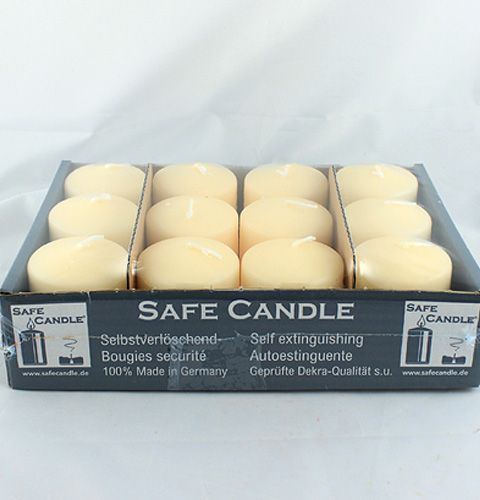 Product Pillar candles 70/60 12pcs. cream