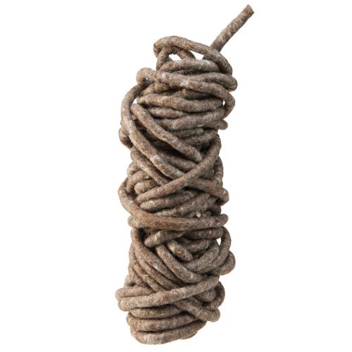 Product Stylo cord felt cord sheep&#39;s wool felted brown 10mm 15m