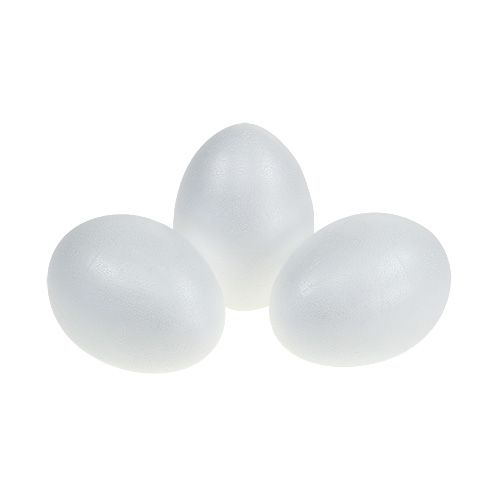 Floristik24 Styrofoam eggs 10cm 10pcs