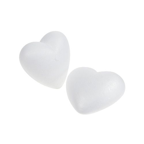 Floristik24.co.uk Styrofoam heart 5cm arched small 10pcs - buy cheap online