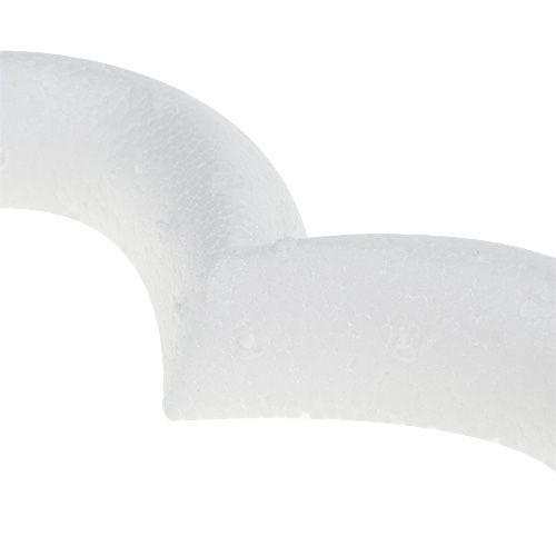 Product Styrofoam heart open 18cm 2pcs