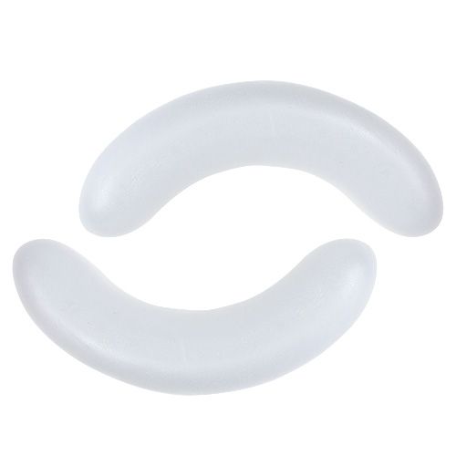 Polystyrene moon half L35cm W8cm 2pcs