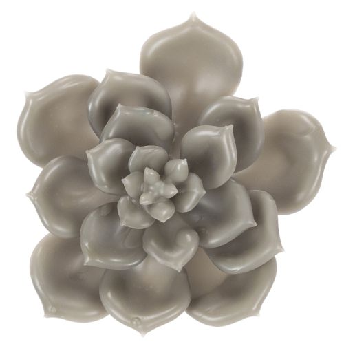 Künstliche Waxed Succulent with Wire Stem, Grey-Green, 8cm Diameter, Set of 8 | Floristik24.co.uk