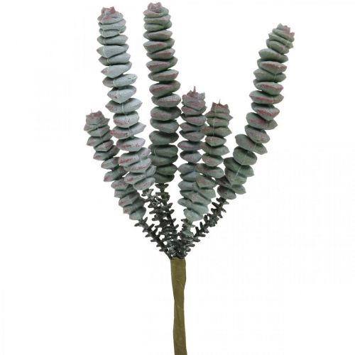 Floristik24 Artificial succulent green, red Artificial plant to stick 19cm