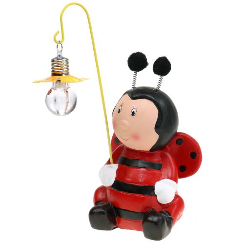 Floristik24 Decorative figure ladybug with light H20cm