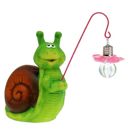 Floristik24 Decoration figure snail with light H18cm