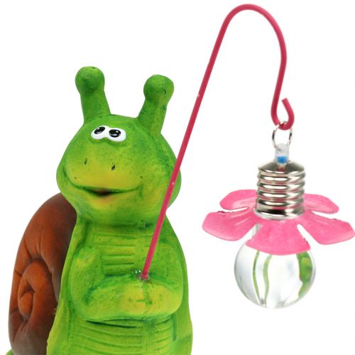 Floristik24 Decoration figure snail with light H18cm
