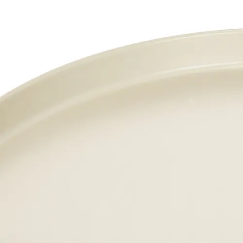 Metal Tray 30 cm Beige Decorative Base for Indoor Plants and Accessories | Floristik24.co.uk