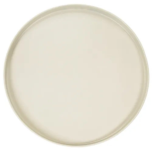 Metal Tray 30 cm Beige Decorative Base for Indoor Plants and Accessories | Floristik24.co.uk
