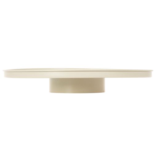 Round Metal Decorative Plate 41 cm Beige for Indoor Table Display | Floristik24.co.uk