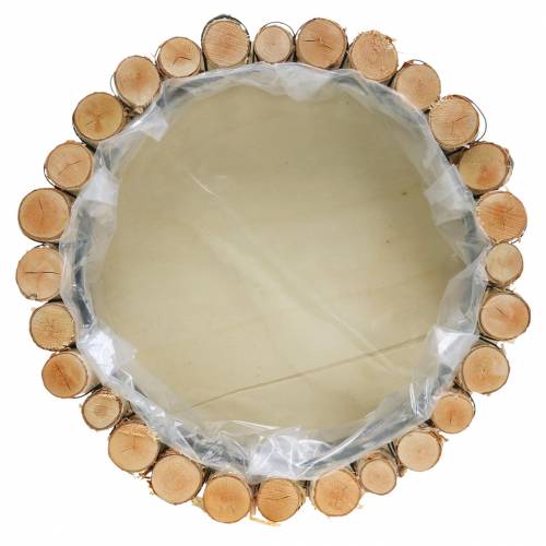 Floristik24 Tray natural birch wood round Ø24cm