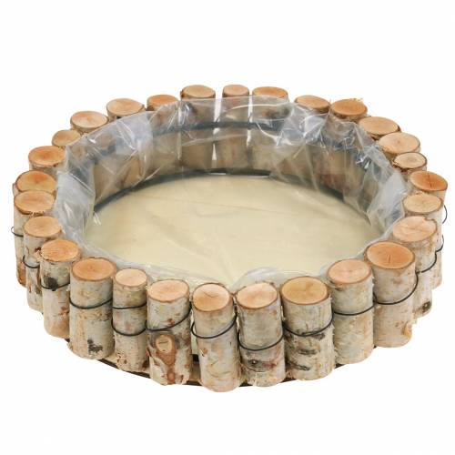 Floristik24 Tray natural birch wood round Ø24cm