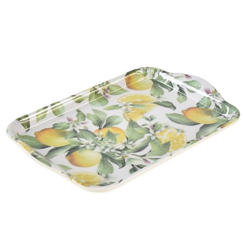 Product Tray lemons table decoration summer melamine 21x13x1,5cm