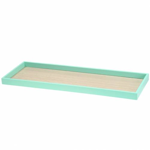 Floristik24 Wooden tray green 49cm x 16.5cm