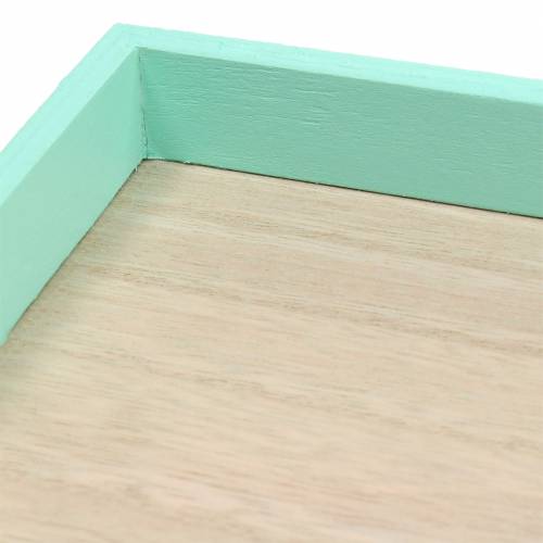 Floristik24 Wooden tray green 49cm x 16.5cm