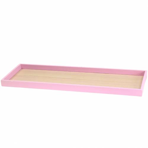 Floristik24 Wooden Tray Rosa 49cm x 16.5cm