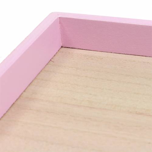 Floristik24 Wooden Tray Rosa 49cm x 16.5cm