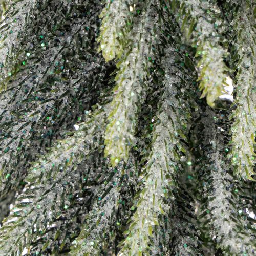 Artificial fir tree, iced, decorative tree on a wooden base for winter decoration and Christmas, 75cm | Floristik24.co.uk