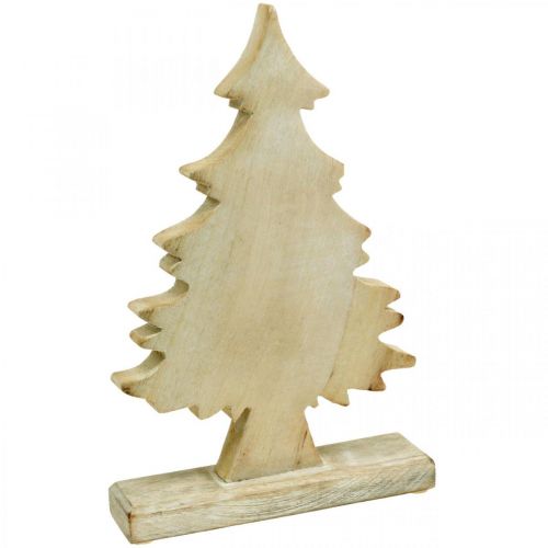 Floristik24 Deco Christmas tree wood white washed table decoration Advent 32 × 20 × 5.5cm