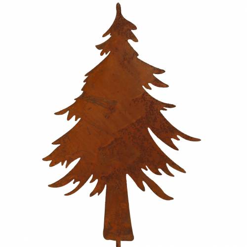 Floristik24 Garden stake fir patina metal H46cm 4pcs