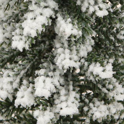 Floristik24 Christmas tree decoration with snow green white Ø6cm H30cm 3pcs