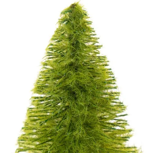 Miniature Artificial Pine Trees with Wooden Base 12cm Set of 6 | Floristik24.co.uk