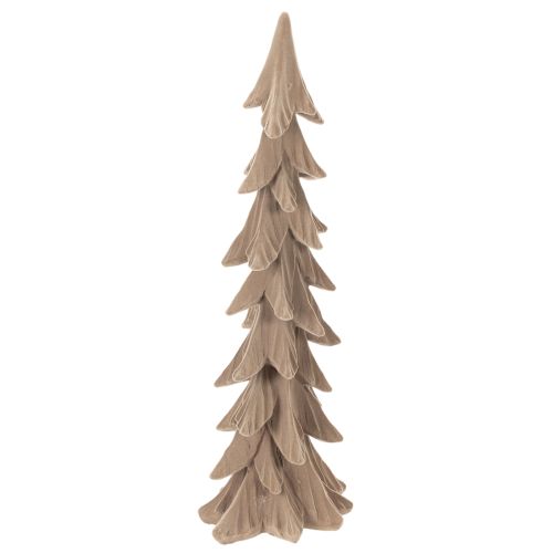 Decorative Small Flocked Christmas Tree, 44cm, Brown, Indoor Use buy online | Floristik24.co.uk