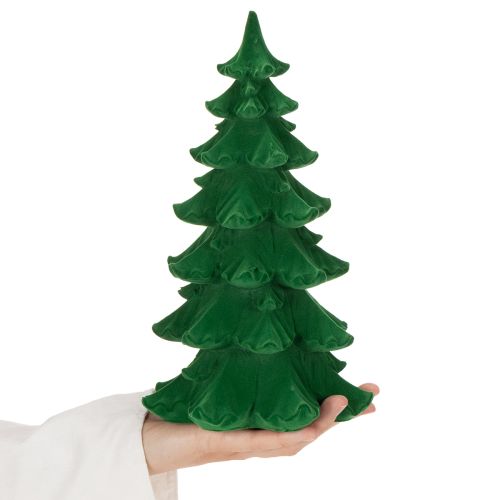 Artificial Green Flocked Christmas Tree Decoration 27cm for Indoor Use | Floristik24.co.uk