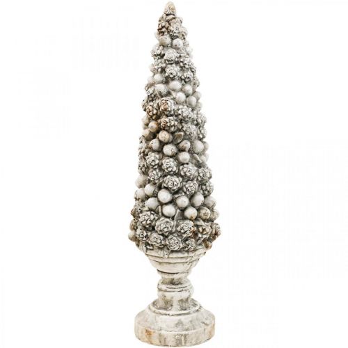 Floristik24 Fir tree with base Chic Antique deco tree gray H60cm