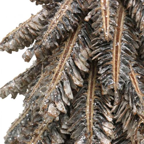 Floristik24 Fir tree made of cones, Christmas tree covered with snow, winter decorations, Advent, washed white H33cm Ø20cm