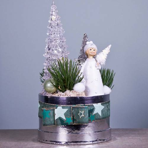 Product Christmas tree acrylic with LED light Ø9cm H22cm