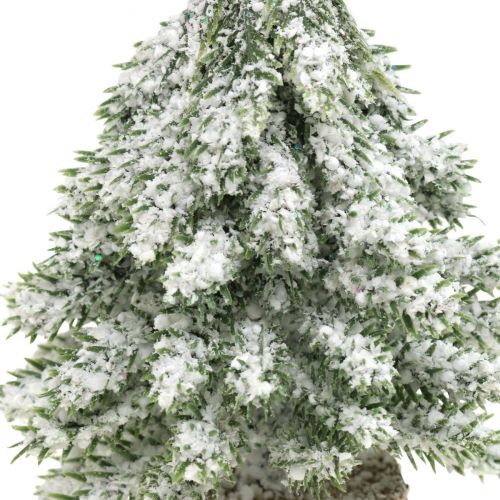 Floristik24 Christmas tree with snow, Christmas decoration, decorative fir tree H14cm