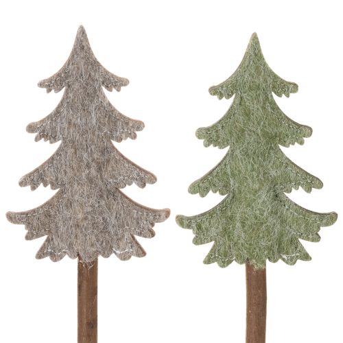 Decorative Christmas tree on a stick for planters and tall arrangements, 45cm, 6 pieces buy online | Floristik24.co.uk