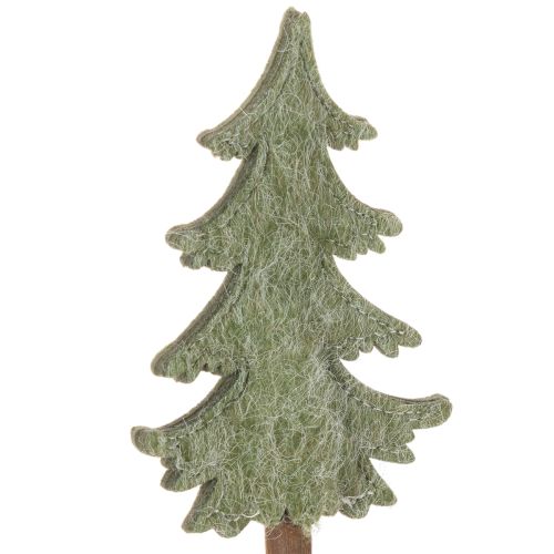 Decorative Christmas tree on a stick for planters and tall arrangements, 45cm, 6 pieces | Floristik24.co.uk