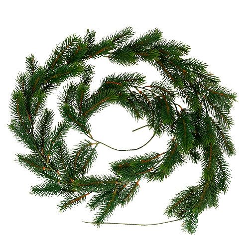Product Fir garland 182cm Christmas garland green outside/inside