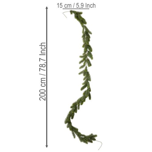 **Artificial Green Pine Garland 200cm for Festive Decoration**

```html
<h2>Artificial Green Pine Garland for Christmas and Seasonal Decorations</h2>

<p>
Bring a cosy, festive touch to your home with this artificial green pine garland. Measuring 200cm in | Floristik24.co.uk