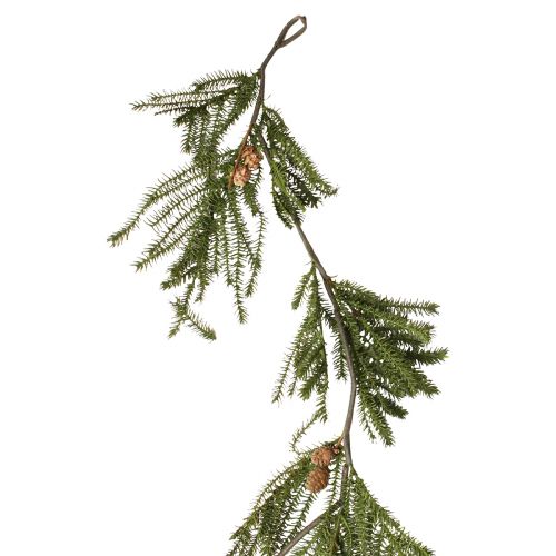 Fir garland with real cones Christmas 165cm