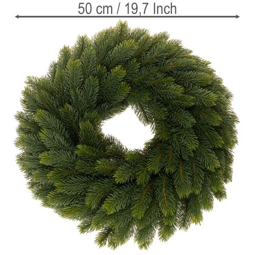 Artificial Green Pine Branch Wreath Round 50cm

```html
<h2>Artificial Green Pine Branch Wreath 50cm</h2>
<p>
This artificial green pine branch wreath brings a classic and versatile decorative touch to your home. Made from durable plastic in a natural gre | Floristik24.co.uk
