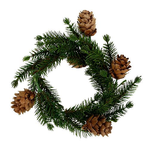 Floristik24 Fir-wreath with cones Ø11cm 6pcs