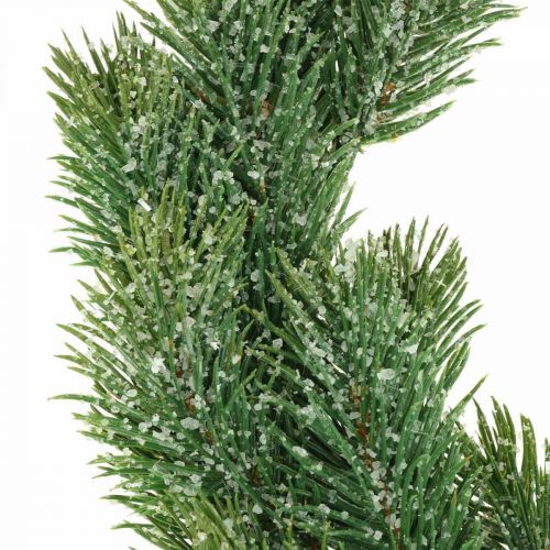 Product Fir wreath artificial Advent wreath green, iced Ø35cm