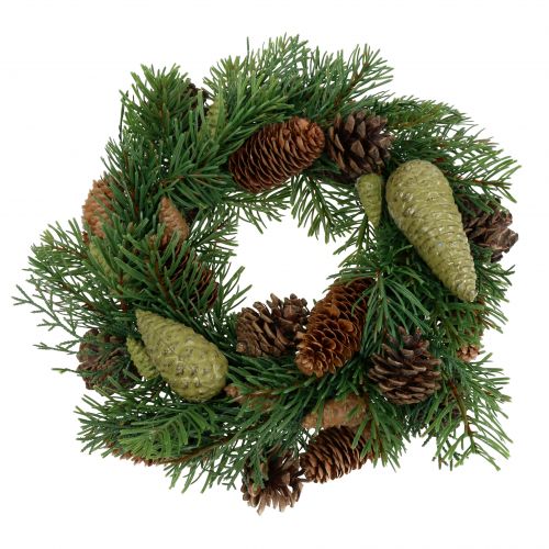 Floristik24 Fir-wreath with cones green Ø30cm