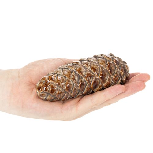 Ceramic Pine Cone Decoration Set – Autumn Table Décor, 14cm, 3pcs | Floristik24.co.uk