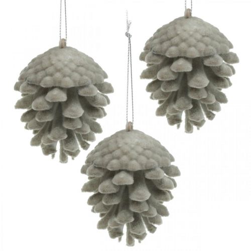 Floristik24 Pine cones decorative cones for hanging brown 8cm 4pcs