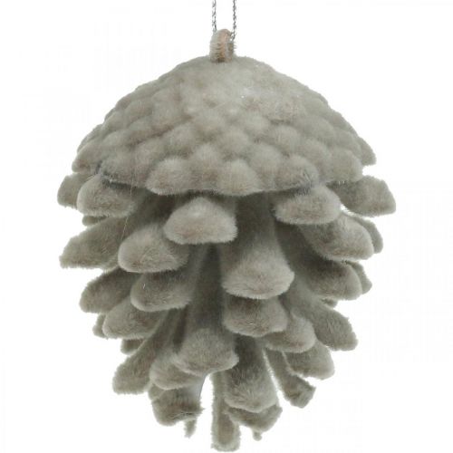 Product Pine cones decorative cones for hanging brown 8cm 4pcs