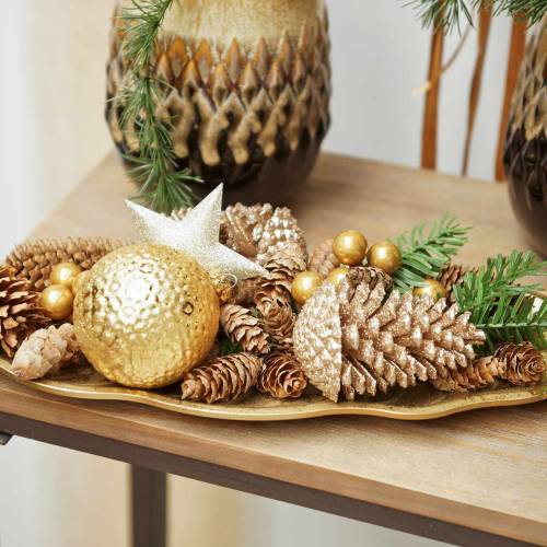 Glittering Pine Cone Table Decorations
